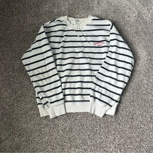 Black and White crew neck top